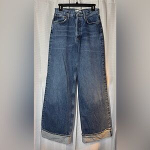 Agolde Dark Blue Flare Jeans
